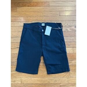 Edwin Men’s Shorts 30 Navy Blue Chino Twill Cotton Casual Summer NWT